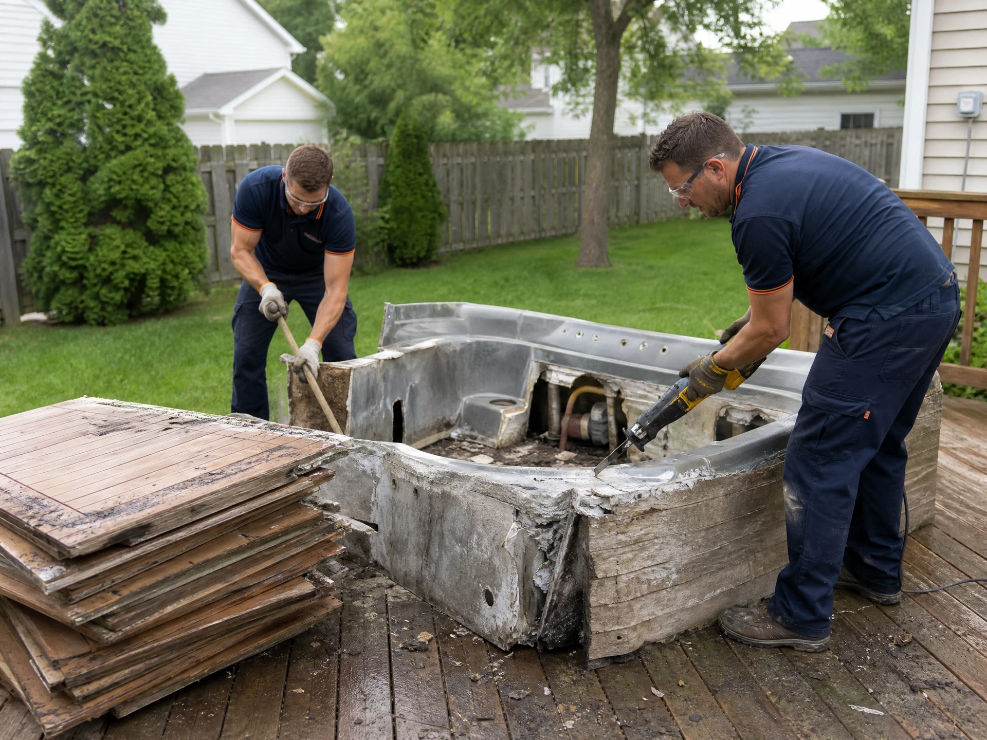 Hot Tub & Shed Removal in Northwest Indiana by ClutterBros